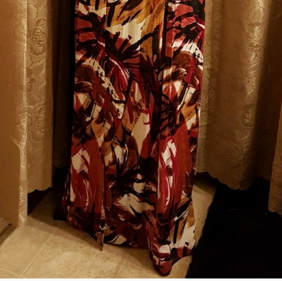 6XHP NWT Dope Vacay Berry Bell Sleeve Maxi Romper - Picture 9 of 12